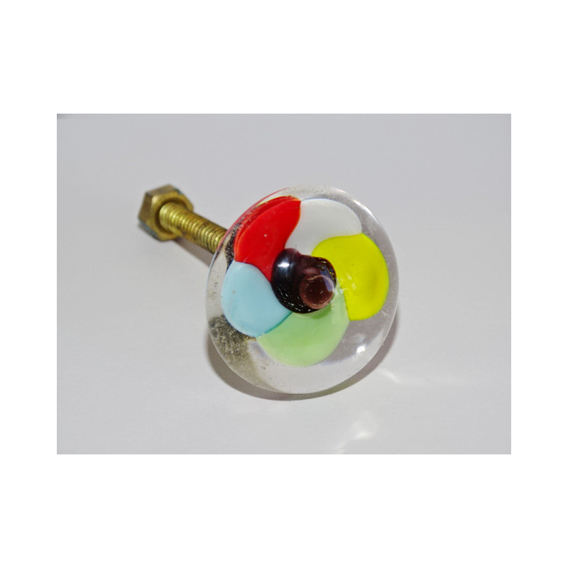 klein Möbelgriff gelb transparente multicolor Blume