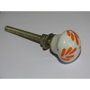 klein Möbelgriff gelb orange Laub