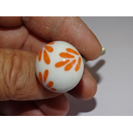 klein Möbelgriff gelb orange Laub