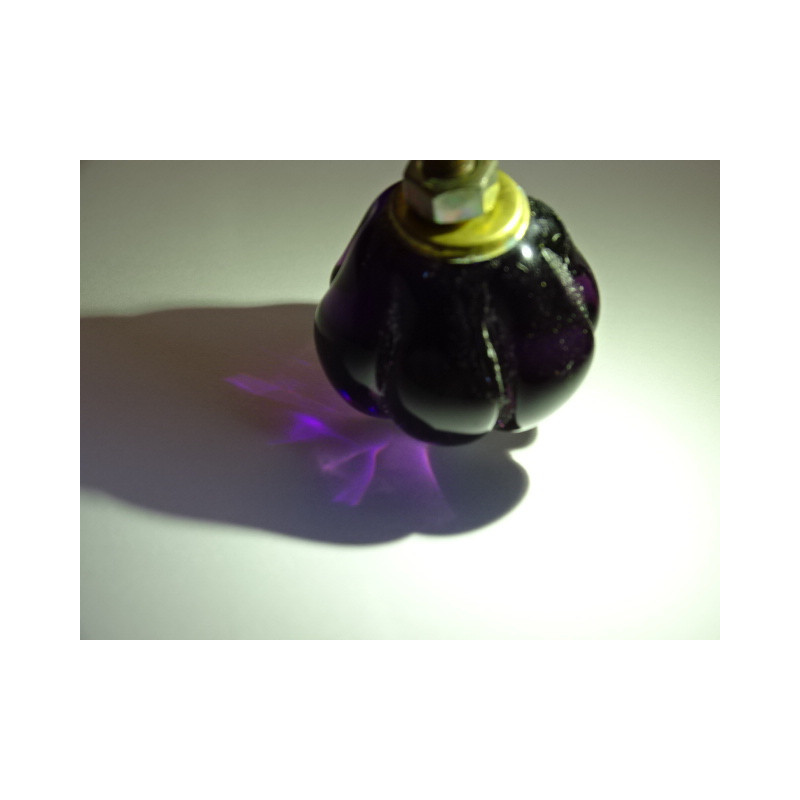 Furniture handle transparent purple