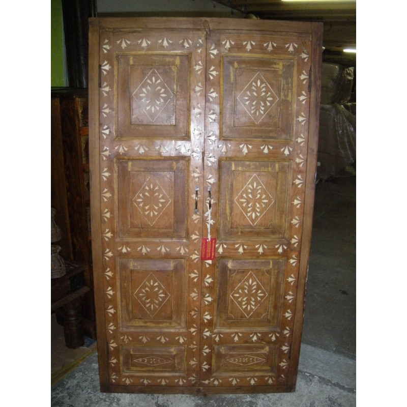 petite porte de placard teck