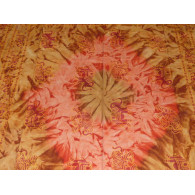 Tye & dye elephants pinks and ocre