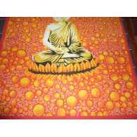 Buddha bulles oranges et rouges