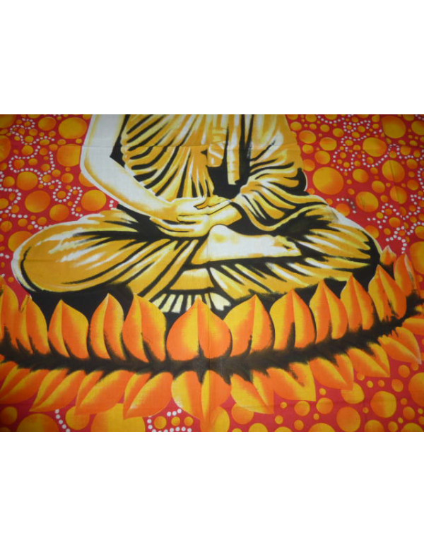 Buddha bulles oranges et rouges