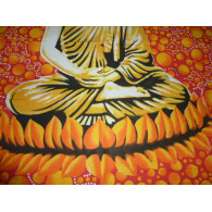 Buddha bulles oranges et rouges