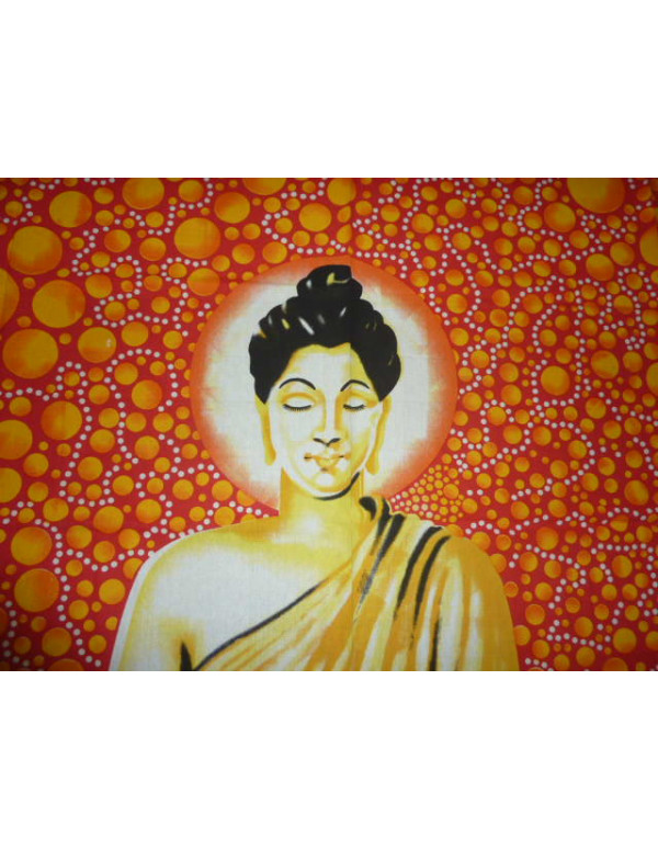 Buddha bulles oranges et rouges