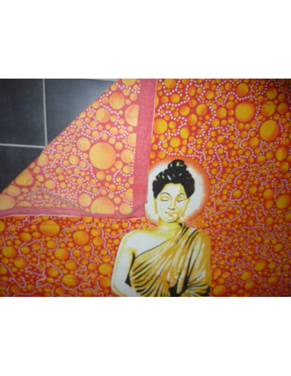 Buddha bulles oranges et rouges
