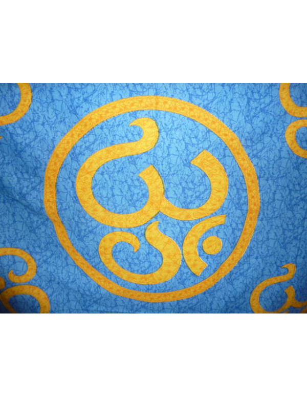 hanging OM marbré blue and yellow