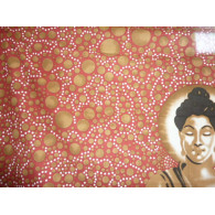 tenture BUDDHA bules marrons