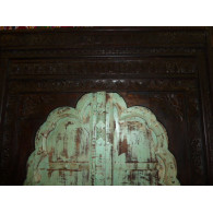 Grande porte arche patine verte