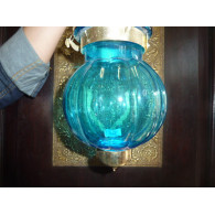 Lampada KHARBUJA turquoise13x13 cm