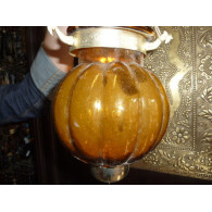 13x13 cm gelbe Lampe KHARBUJA
