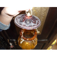 Lampe KHARBUJA jaune 13x13 cm