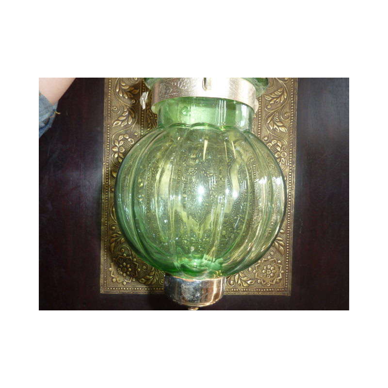 Deau lámpara verde 13x13 cm KHARBUJA