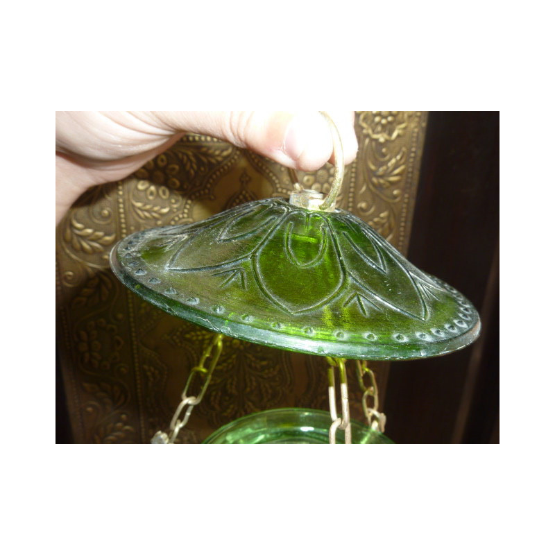Deau lámpara verde 13x13 cm KHARBUJA