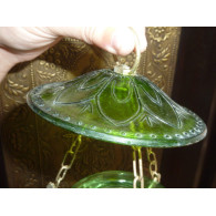 Deau lampada verde 13x13 cm KHARBUJA