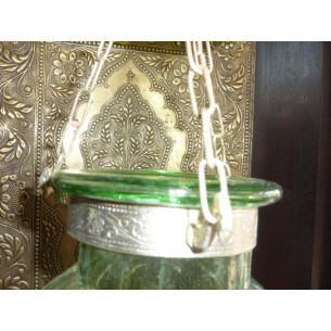 Deau lámpara verde 13x13 cm KHARBUJA