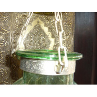 Deau grüne Lampe 13x13 cm KHARBUJA