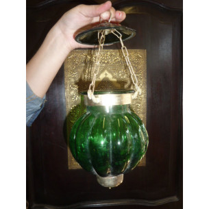 Scuro lampada verde 13x13 cm KHARBUJA