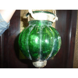 Oscuro lámpara verde 13x13 cm KHARBUJA