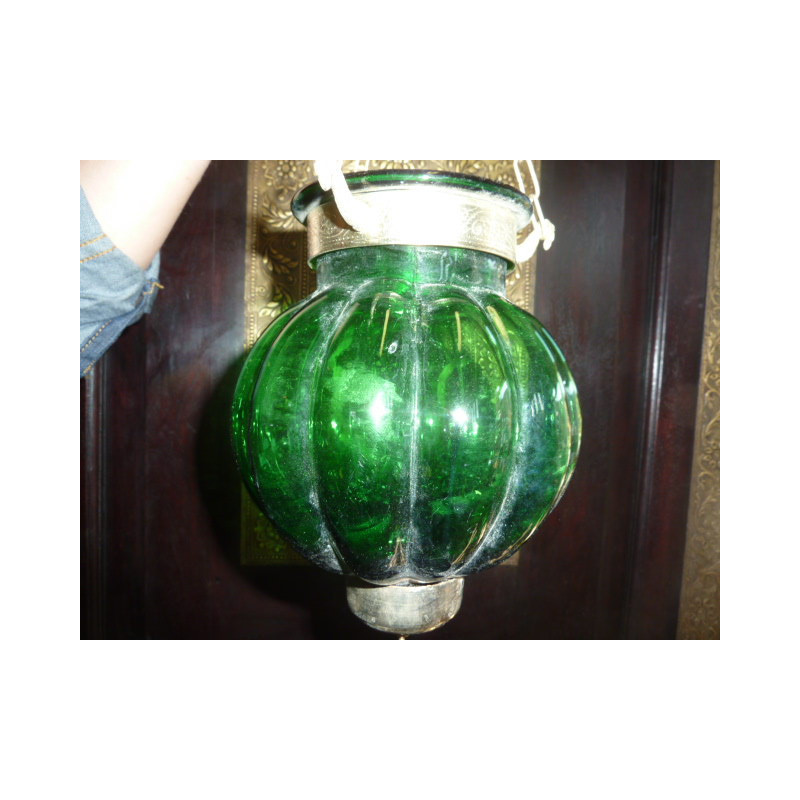 Dunkelgrün Lampen 13x13 cm KHARBUJA