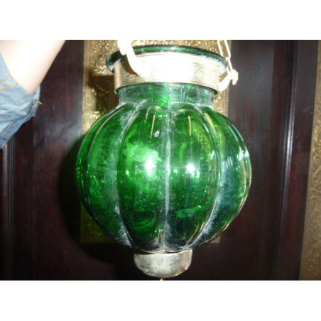 Oscuro lámpara verde 13x13 cm KHARBUJA