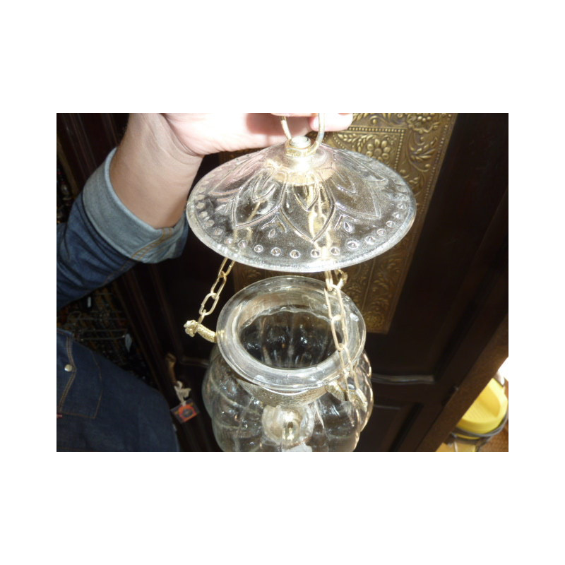 Lampe KHARBUJA transparente 13x13 cm