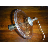 Lampe KHARBUJA verre souflé rose 22x22 cm