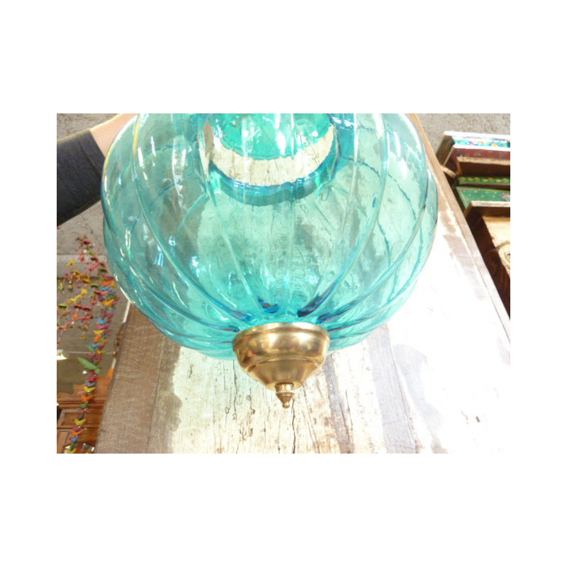 KHARBUJA türkis Glas 22x22 cm Soufle