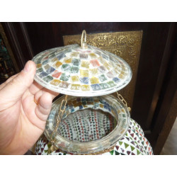 Große Lampe karbudja Mosaik 30x30 cm
