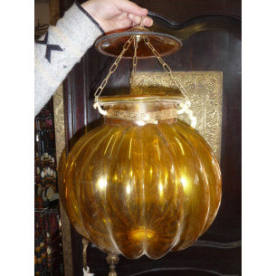 Große Lampe gelb 30x30 cm KHARBUJA