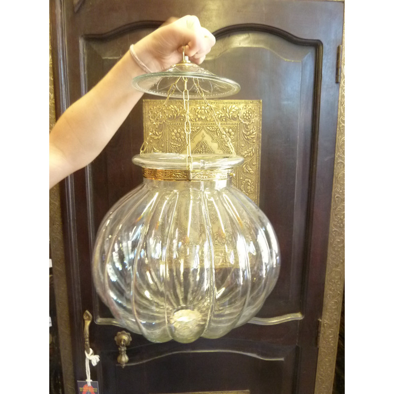 Gran lámpara KHARBUJA 30x30 cm transparente
