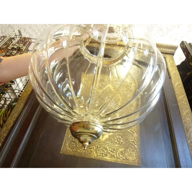 Grande lampe KHARBUJA transparente 30x30 cm