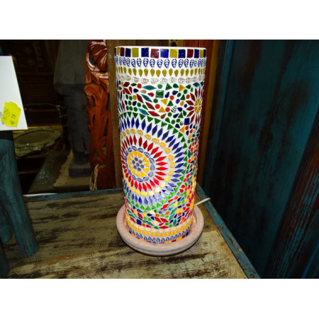 Lampada da tubo a mosaico multicolore 14 X 40 cm
