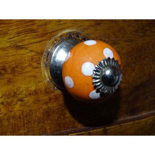 Mini boutons orange pois...