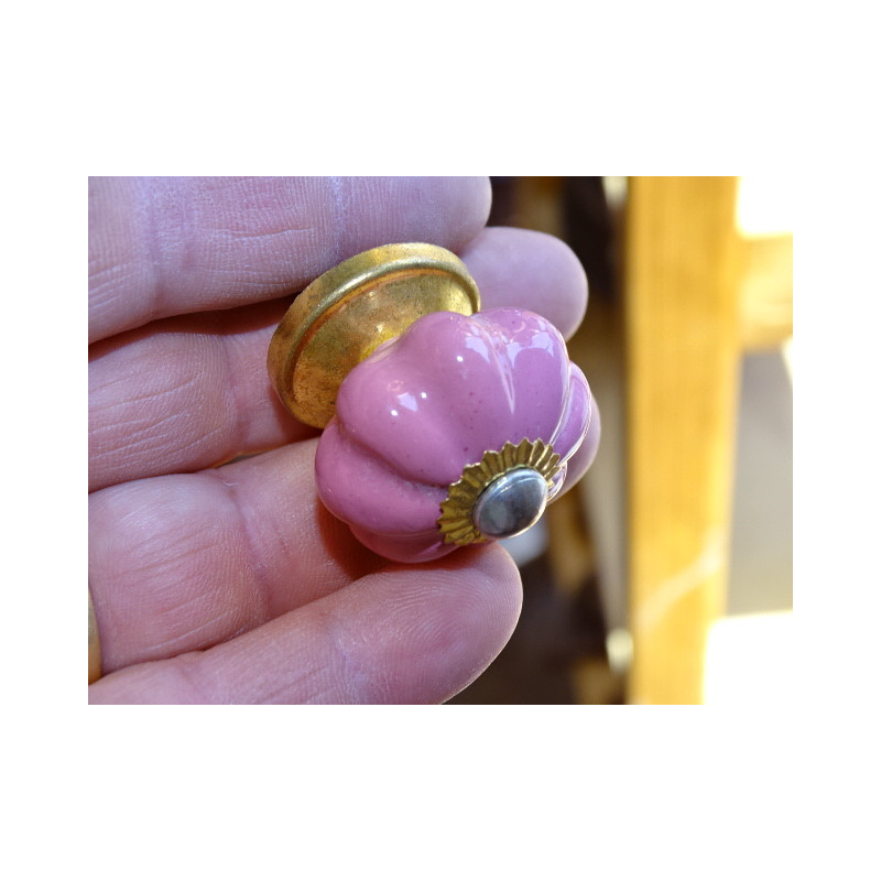 pink handles small pumpkin