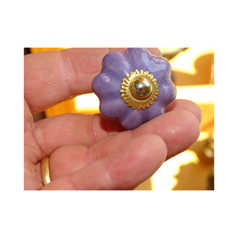 Piccole maniglie zucca viola scuro