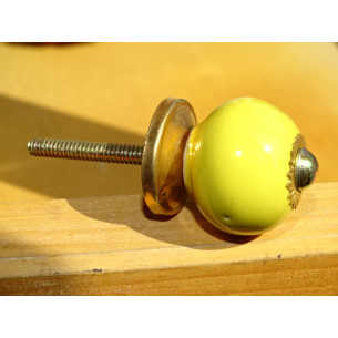 Petite poignée uni  jaune