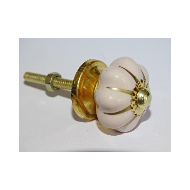 Small handles pumpkin pink with golden lines