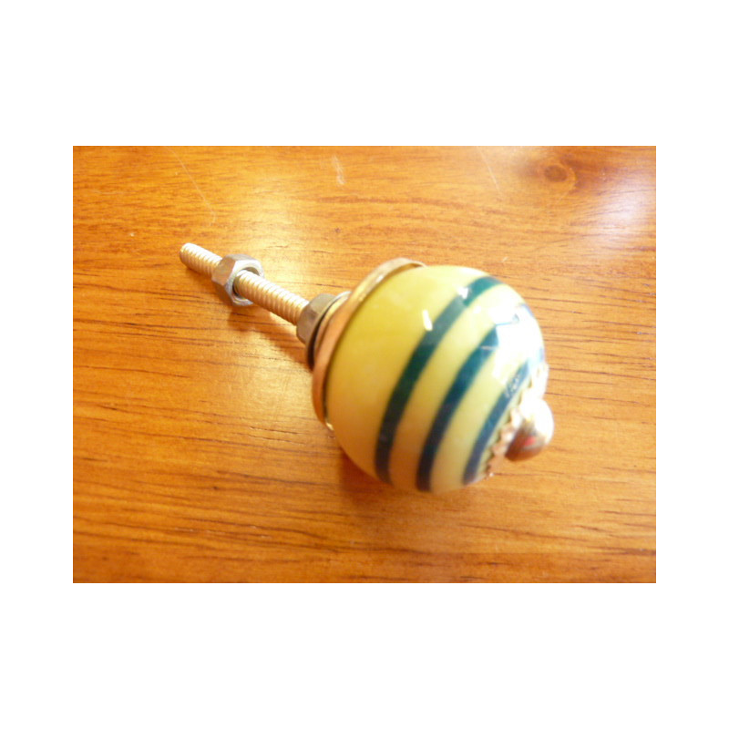 Mini pomello giallo trait émeraude