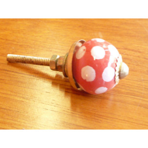 Mini boutons Rouge pois...