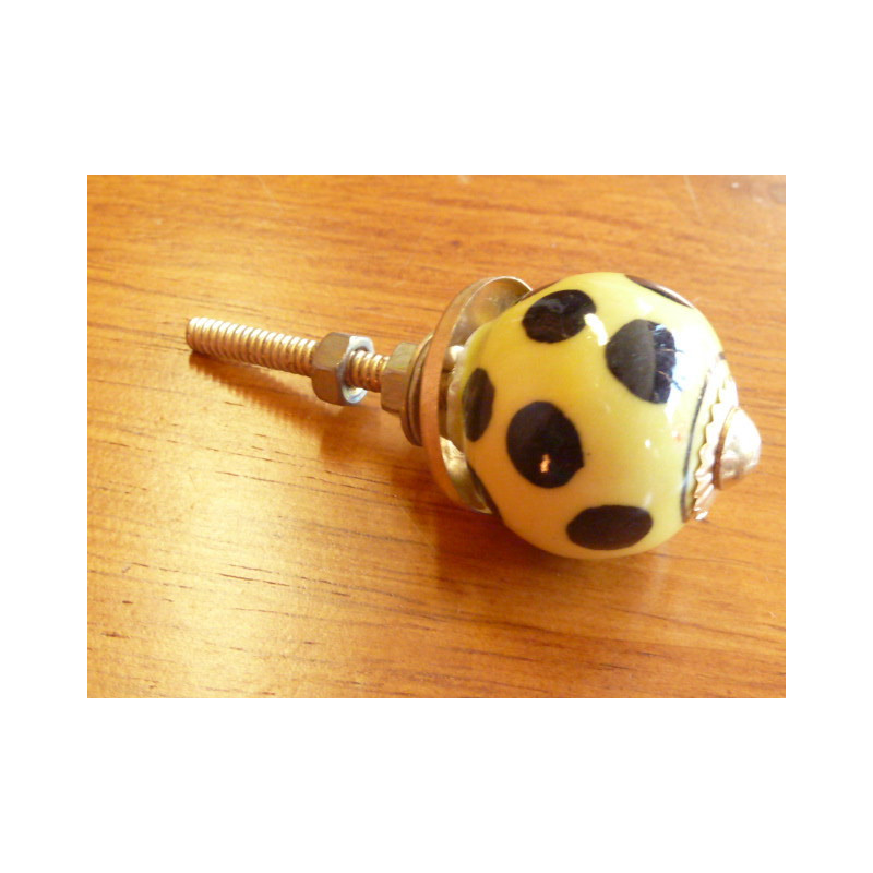 Amarillo Mini maneja negro echada