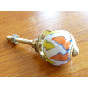 Mini boutons flammes jaune...
