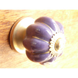 Oro Mini asa de porcelana de calabaza púrpura rasgo unidos