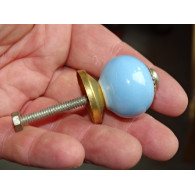 Petites poignées de couleur bleue ciel unis