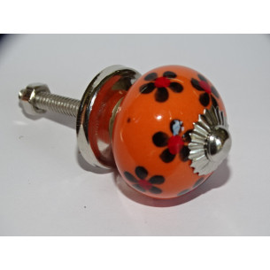 mini orange ceramic buttons...
