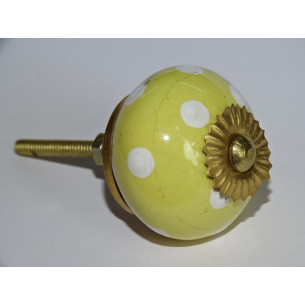 Boutons de tiroirs jaune à...