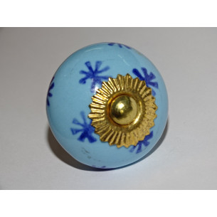 Pomelli per cassetti con stella celeste e blu oltremare
