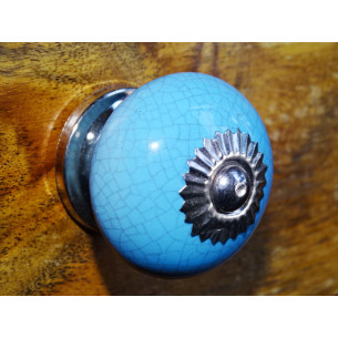 Maniglia Blu Round effetto...