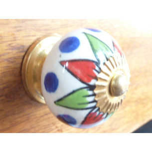 handle pétales reds and verts
